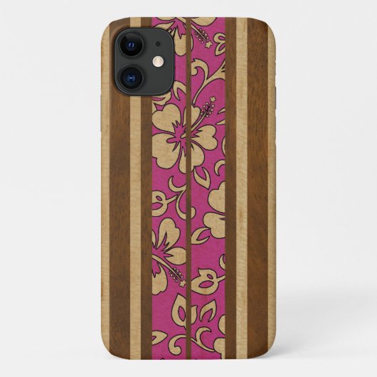 Pupukea  Hawaiian Faux Surfboard Case-Mate iPhone Case (Achterkant)