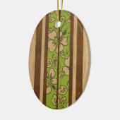 Pupukea Hawaiian Faux Surfboard Keramisch Ornament (Links)