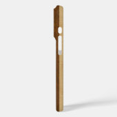 Pupukea  Hawaiian Faux Wood Surfboard Denim Case-Mate iPhone Case (Achterkant / Links)