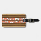 Pupukea Hibiscus Hawaiian Surfboard Bagagelabels (Voorkant horizontaal)