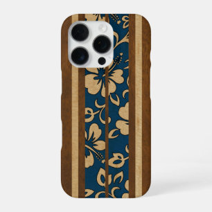 Pupukea Vintage Hawaiaanse Nep Houten Surfplank De iPhone 16 Pro Hoesje
