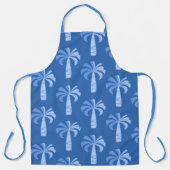 Pupule  palmboom Hawaiian Blue Schort (Voorkant)