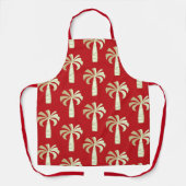 Pupule  palmboom Hawaiian Red Schort (Voorkant)