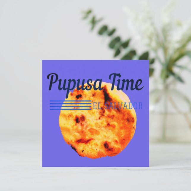 Pupusa Time Salvadoriaans favoriete voedsel (Staand voorkant)