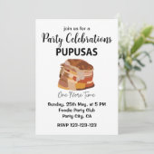 Pupusas El Salvador Brood Pupusas Kaart (Staand voorkant)