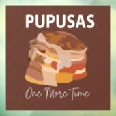 Pupusas El Salvadoriaans Brood Pupusas Restaurant  Raamsticker (Vel 3)