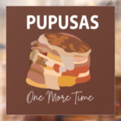 Pupusas El Salvadoriaans Brood Pupusas Restaurant  Raamsticker (Vel 2)