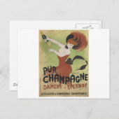 PUR CHAMPAGNE  Art Poster print Briefkaart (Voorkant / Achterkant)