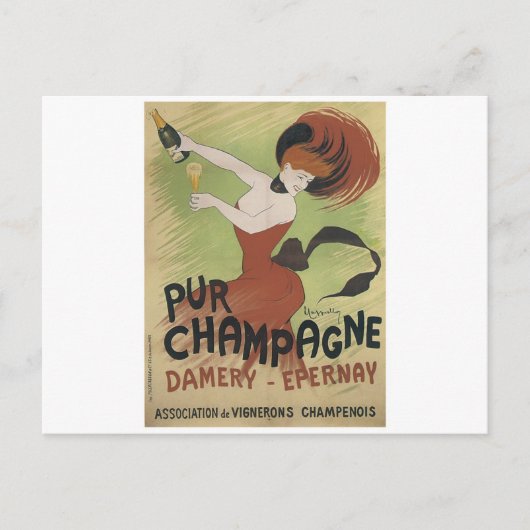 PUR CHAMPAGNE  Art Poster print Briefkaart (Voorkant)