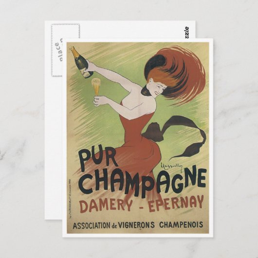 PUR CHAMPAGNE  Art Poster print Briefkaart (Voorkant / Achterkant)