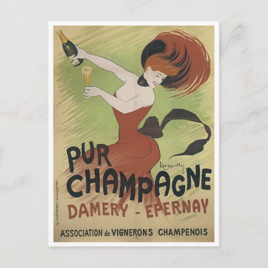 PUR CHAMPAGNE  Art Poster print Briefkaart (Voorkant)