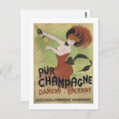 Pur Champagne, Damery-Epernay Briefkaart (Voorkant / Achterkant)