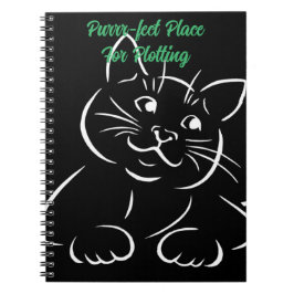 Pur-effect plaats om schrijvers te plot notitieboek