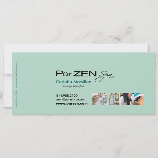 Pur Zen (aqua) Cadeaubon (Achterkant)