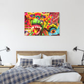 Pura Penataran Sasih op Bali Canvas Afdruk (Insitu (Slaapkamer))