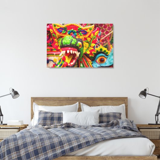 Pura Penataran Sasih op Bali Canvas Afdruk (Insitu (Slaapkamer))