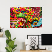 Pura Penataran Sasih op Bali Poster (Thuiskantoor)