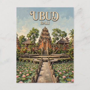 Pura Taman Saraswati Ubud Indonesië Briefkaart