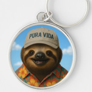 Pura Vida AI Luiaard Sleutelhanger