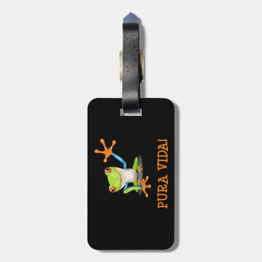 Pura Vida Bagagelabel (Achterkant verticaal)