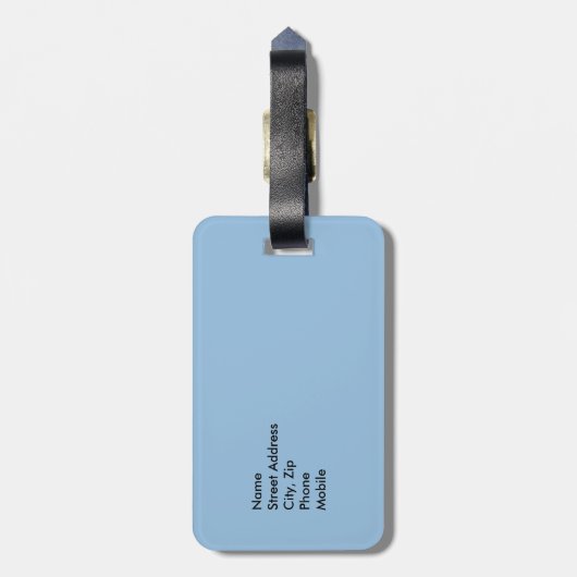 Pura Vida Bagagelabel (Achterkant verticaal)