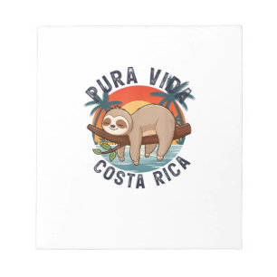 Pura Vida Beach Costa Rica Tropische Zonsondergang Notitieblok