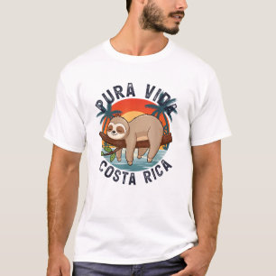 Pura Vida Beach Costa Rica Tropische Zonsondergang T-shirt