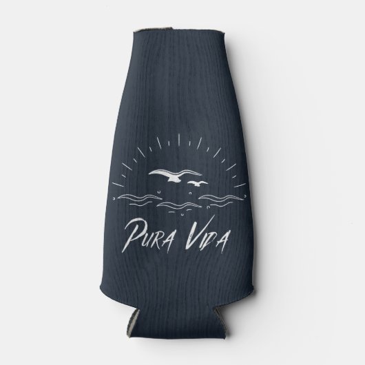 Pura Vida Beach Surfer's Costa Rica Bier Flesjeskoeler (Voorkant)