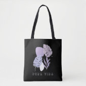 Pura Vida Botanical Leaf Costa Rica  Tote Bag (Voorkant)
