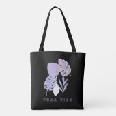 Pura Vida Botanical Leaf Costa Rica  Tote Bag (Achterkant)