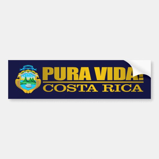 Pura Vida Bumpersticker (Voorkant)