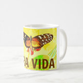 Pura Vida Butterfly Costa Rica Souvenir Mok (Voorkant rechts)