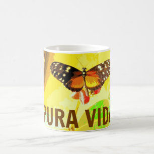 Pura Vida Butterfly Costa Rica Souvenir Mok