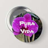 Pura Vida Button – Draag de geest van Costa Rica (Voorkant /achterkant)