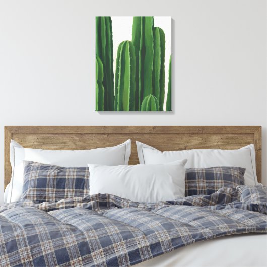 Pura Vida - Cacti Group Canvas Afdruk (Insitu (Slaapkamer))
