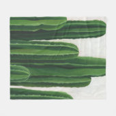 Pura Vida - Cacti Group Fleece Deken (Voorkant (Horizontaal))
