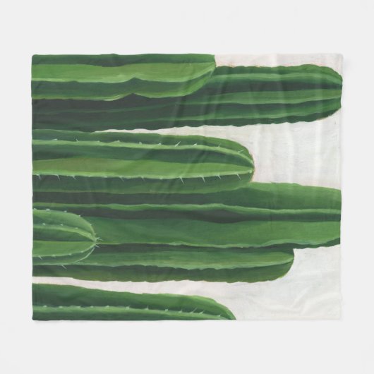 Pura Vida - Cacti Group Fleece Deken (Voorkant (Horizontaal))