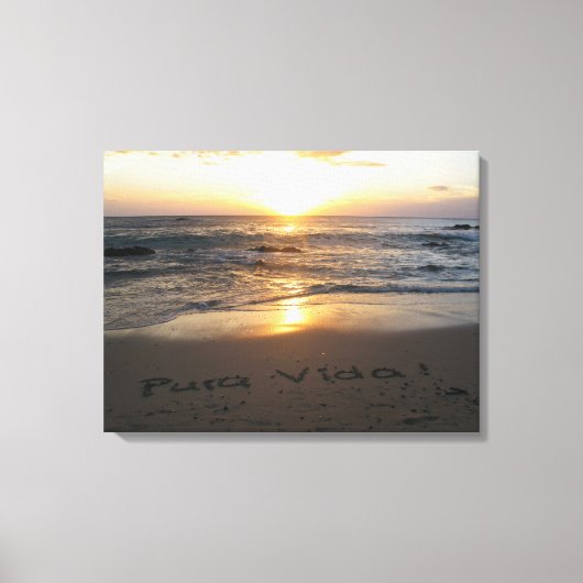 Pura Vida. Canvas Afdruk (Voorkant)