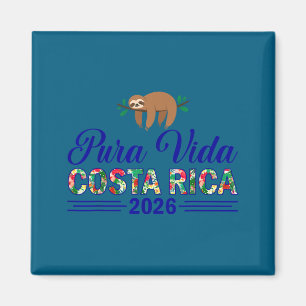 Pura vida costa rica 2026 tropisch reizen grappig magneet