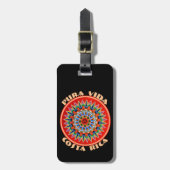 Pura Vida Costa Rica Bagagelabel (Voorkant verticaal)