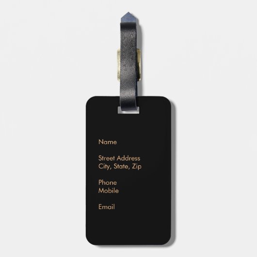 Pura Vida Costa Rica Bagagelabel (Achterkant verticaal)