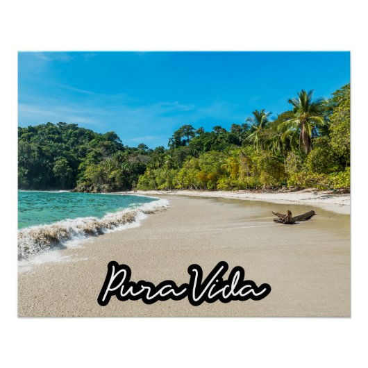 Pura Vida Costa Rica Beach Perfect Poster (Voorkant)