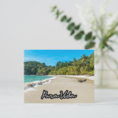 Pura Vida Costa Rica Beach Souvenir Briefkaart (Staand voorkant)