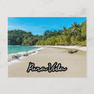 Pura Vida Costa Rica Beach Souvenir Briefkaart