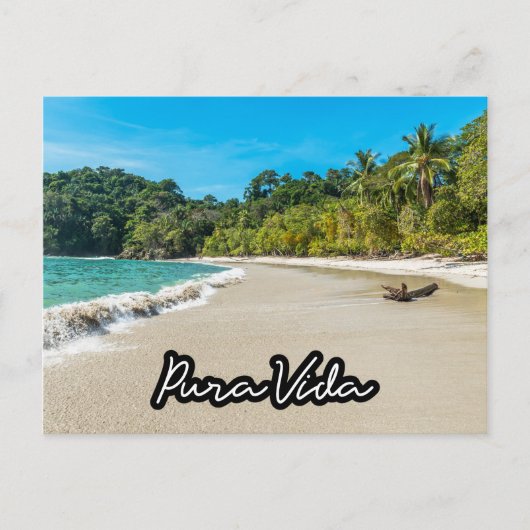 Pura Vida Costa Rica Beach Souvenir Briefkaart (Voorkant)
