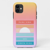 Pura Vida Costa Rica Beach Sunset Case-Mate iPhone Case (Achterkant)