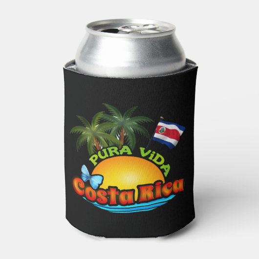 Pura Vida Costa Rica Blikjeskoeler (Blikje Voorkant)