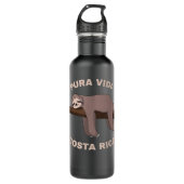 Pura Vida Costa Rica - Cool Costa Rica Sloth Waterfles (Voorkant)