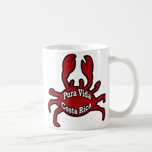 Pura Vida Costa Rica Crab Coffee Mok (Rechts)