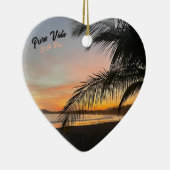 Pura Vida Costa Rica kerstversiering Keramisch Ornament (Rechts)